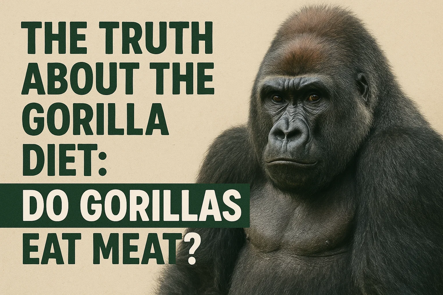 Do Gorillas Eat Meat