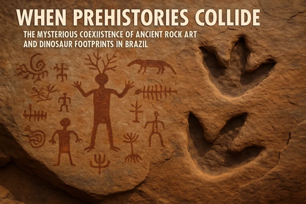 Ancient Rock Art and Dinosaur Footprints
