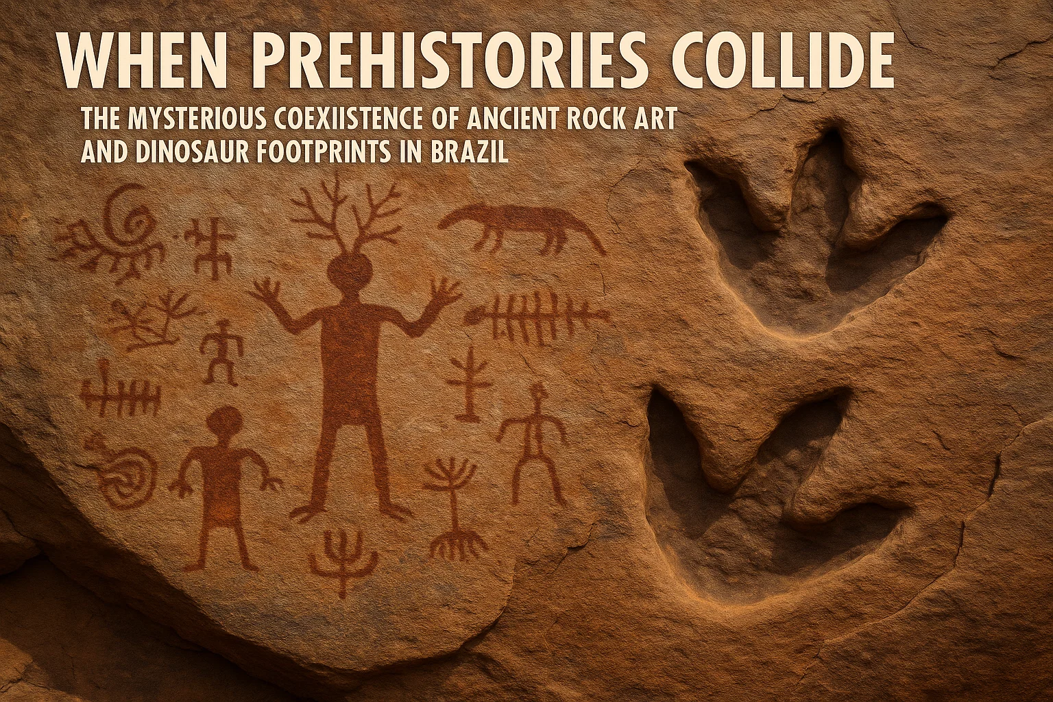 Ancient Rock Art and Dinosaur Footprints