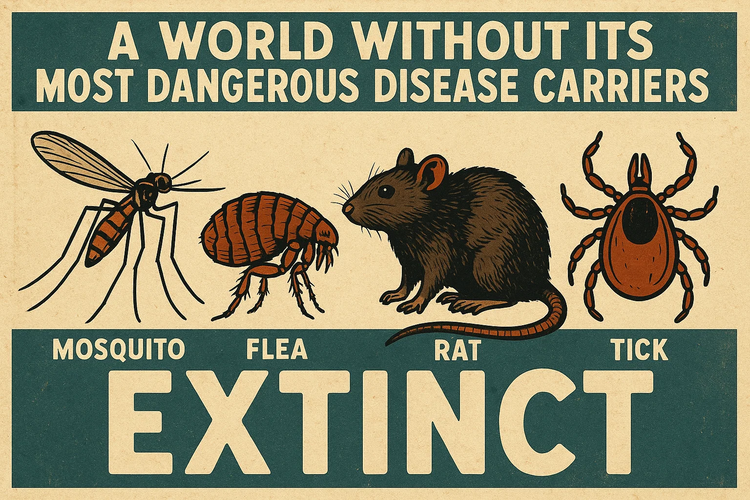 Extinct dangerous disease carrying organisms